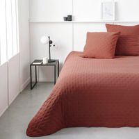 Set de Cubrecama King Poliéster Terracota 3 Pzas