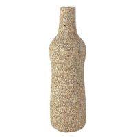 Florero de Dolomita Beige 13x13x43 Cm