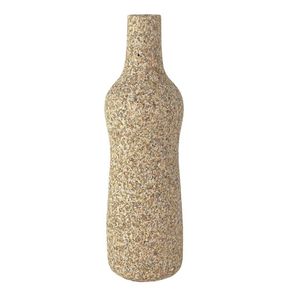 Florero de Dolomita Beige 13x13x43 Cm