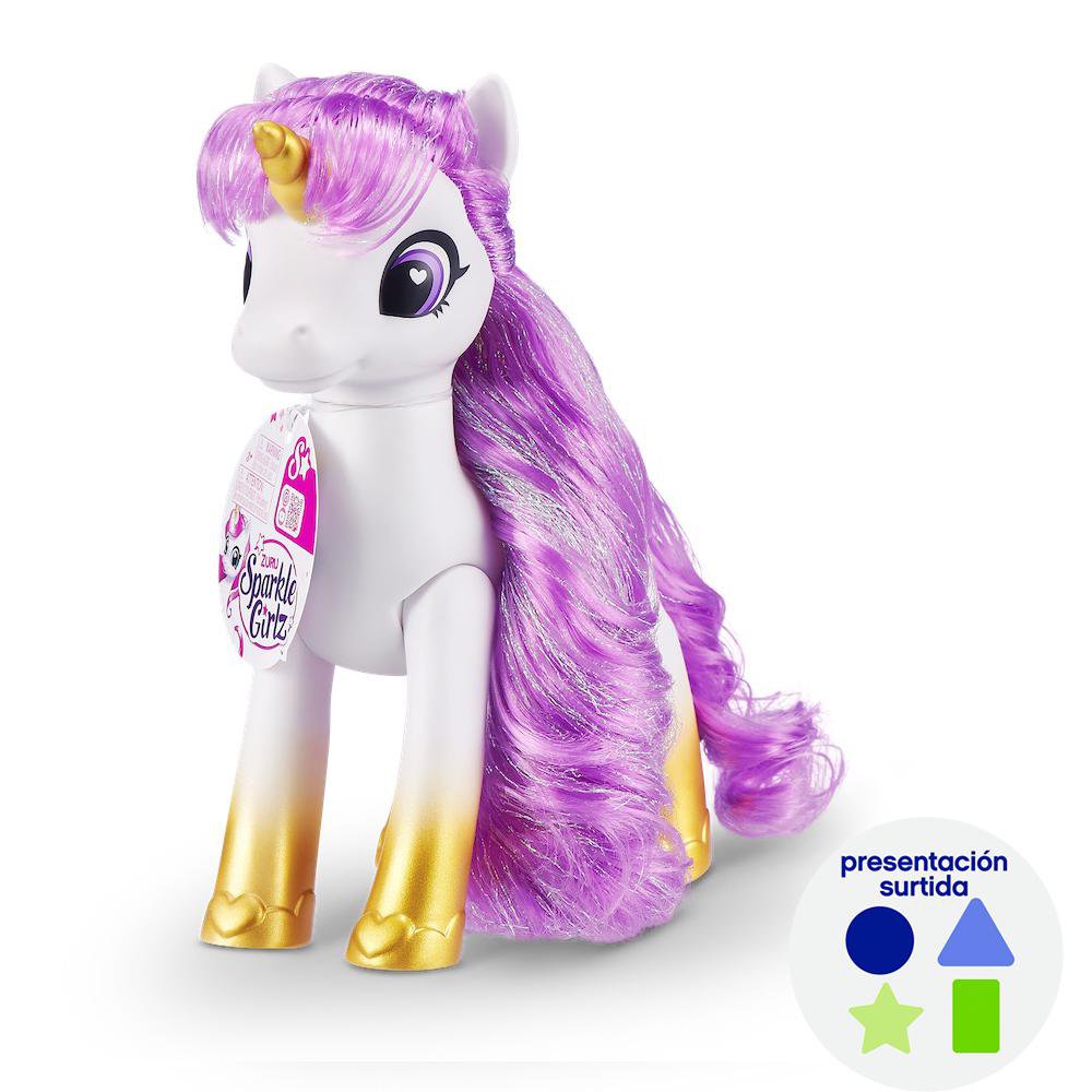 Figura Sparkle Girlz Unicornio Mágico con Cabello Largo Diseños Surtidos Unicornio Sparkle…
