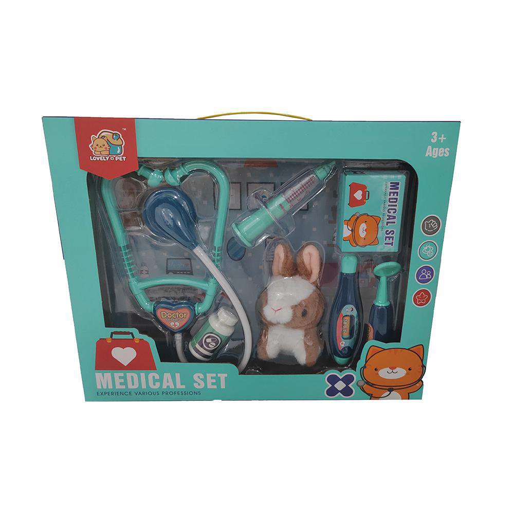 Set de Veterinario Lovely Pet con Conejo y Accesorios 3+ Años Color Turquesa Set de Veterinario Lovely Pet con Conejito y Accesorios