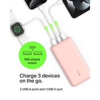 Batería Externa USB-C Rosado 20000 mAh