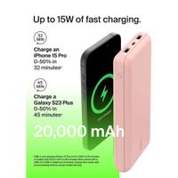 Batería Externa USB-C Rosado 20000 mAh