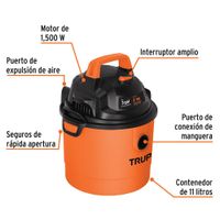 Aspiradora de Contenedor 3 Gal 2 Hp