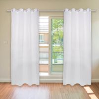 Cortina Tufted Blanco 140 x 240 Cm