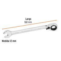 Llave Combinada Matraca Reversible 12mm x168 mm Largo, Expert