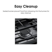 Cooktop Empotrable Samsung de 4 Quemadores Acero Inoxidable 30 Plg
