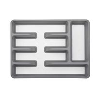 Organizador para Cubiertos Gris de 26.5x36.5x5 Cm