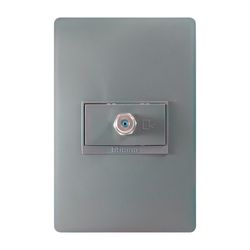Toma Coaxial TV Luzica Grafito