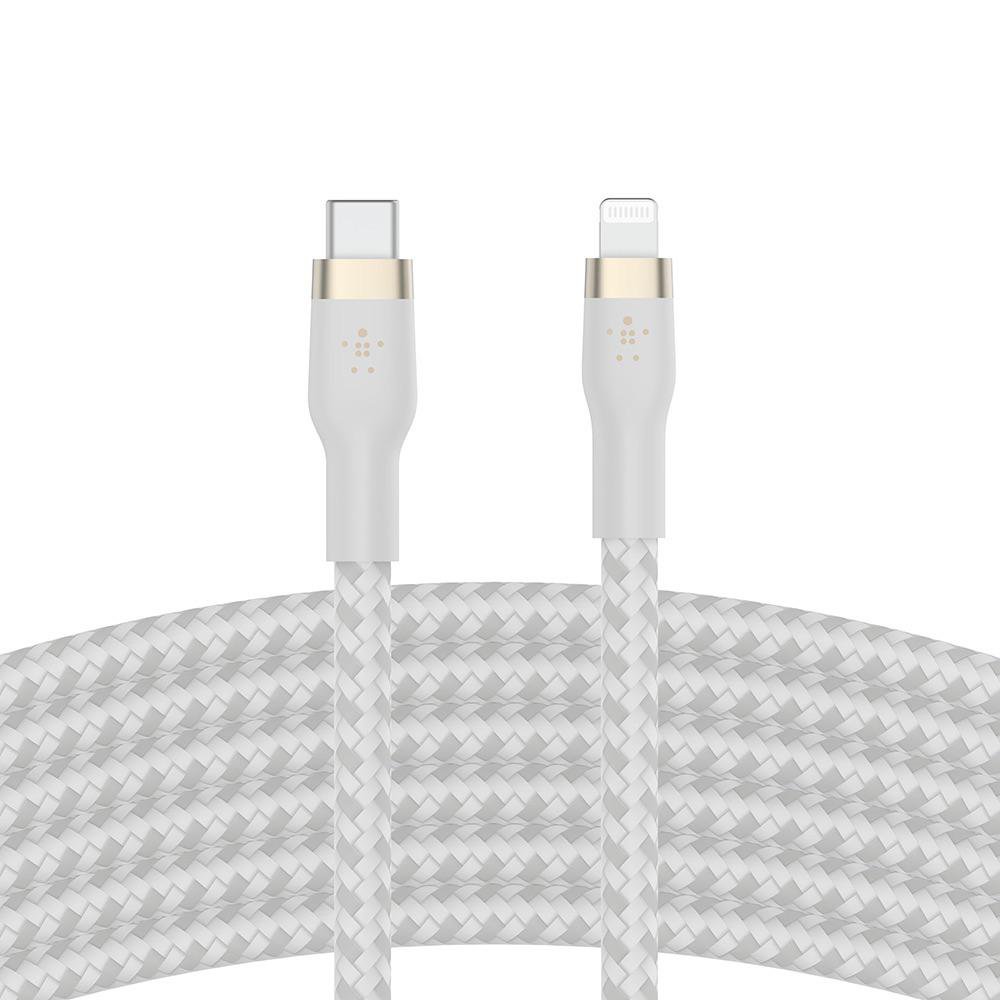 Cable USB-C a Lightning Color Blanco de 3 Metros