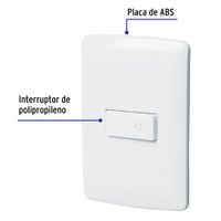 Interruptor para Timbre Italiana Blanco - Volteck