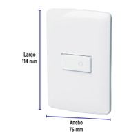 Interruptor para Timbre Italiana Blanco - Volteck