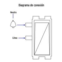 Interruptor para Timbre Italiana Blanco - Volteck