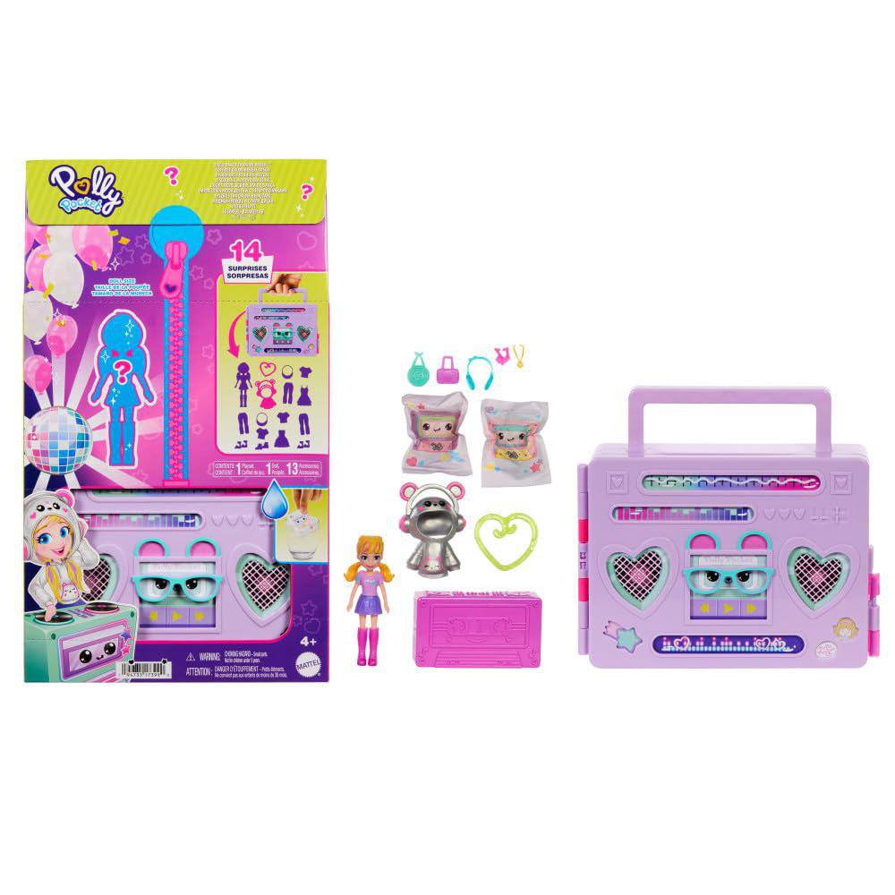 Set de Juego Polly Pocket Fiesta Disco Fashion Reveal Polly Pocket Set de Juego Fiesta Dis…