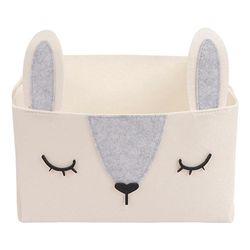 Cara Organizadora Beige Diseño Conejo 27.5 x 23 x 16.5 Cm