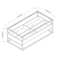 Mesa de Centro Terni Nogal y Café