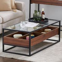 Mesa de Centro Terni Nogal y Café