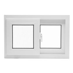 Ventana PVC S60 Corrediza con Cedazo 60 x 40 Cm