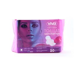 Toallas Sanitarias Super Absorbentes 20 Unidades - Viva