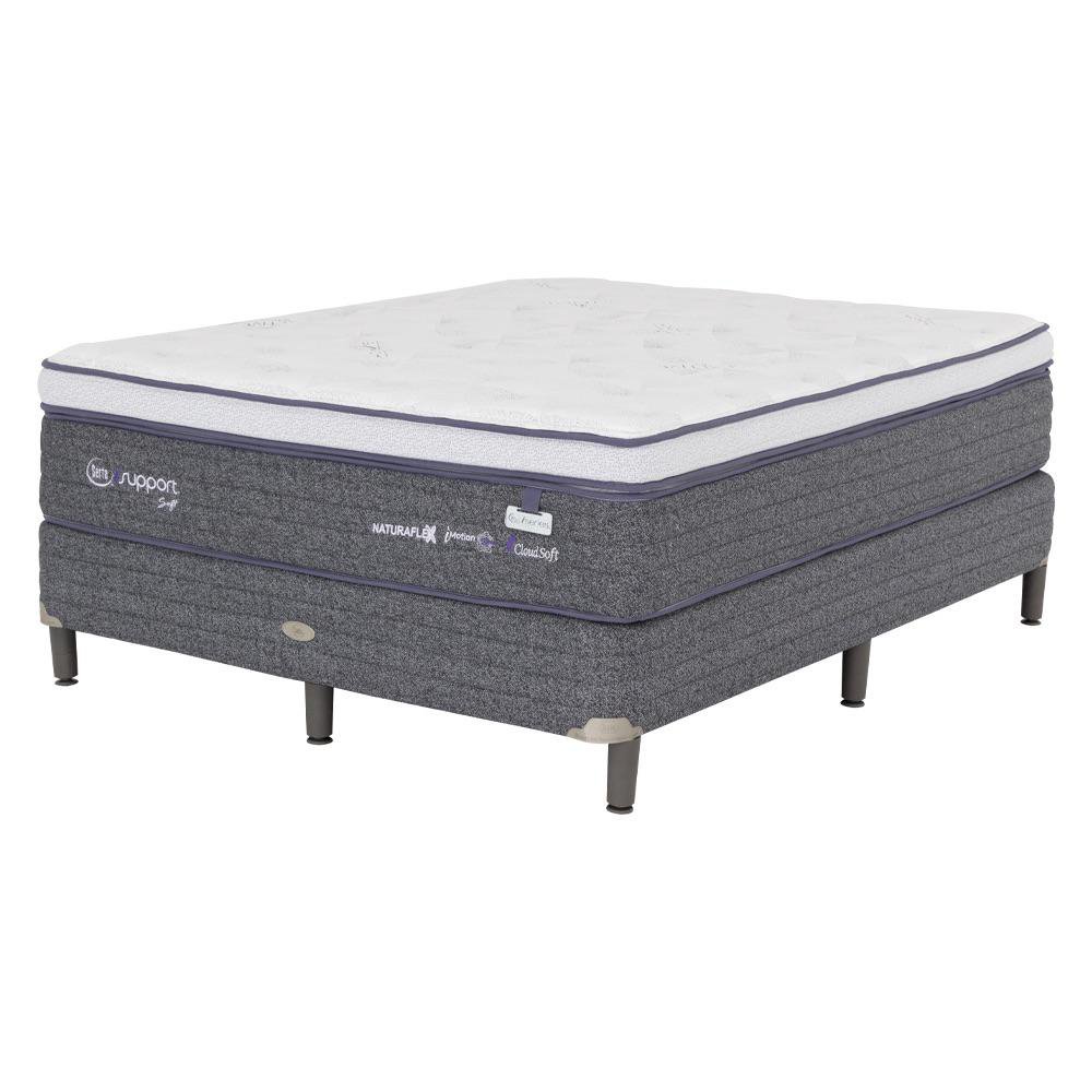 Set de Cama Colchón + Base Isupport Soft - Serta Varios Tamaños Matrimonial