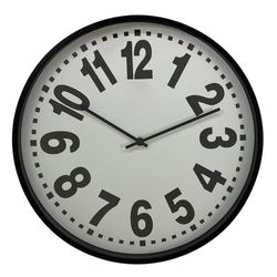 Reloj de Pared a Batería Negro 40.7x4.5x40.7 Cm- Concepts