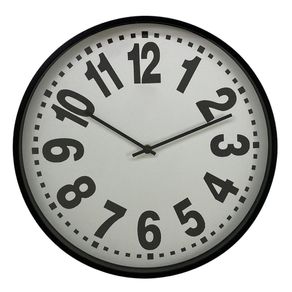 Reloj de Pared a Batería Negro 40.7x4.5x40.7 Cm- Concepts