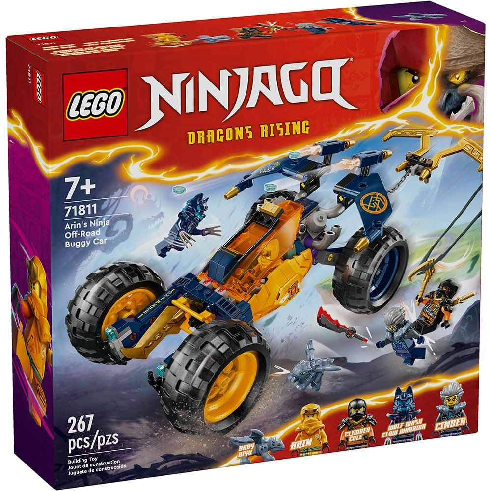 LEGO NINJAGO Dragons Rising Buggy Todoterreno Ninja de Arin #71811 de 267 Piezas