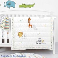 Set De Edredón Para Cuna Animales De Safari 2 Pzas
