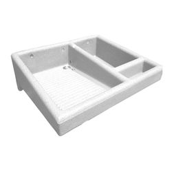 Lavadero Insta-Fácil Ala Izquierda Blanco 25x71x65 Cm