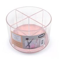 Organizador de Cosméticos Redondo Rosa