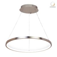 Lámpara Colgante LED Luz Cálida Atenuable Aro Satinado