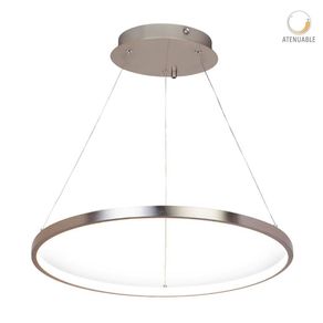 Lámpara Colgante LED Luz Cálida Atenuable Aro Satinado