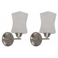 Set de Lámparas para Pared Satín 2 Pzas - Zlumini