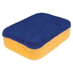 Esponja Pulidora de Microfibra Azul y Amarillo 19.3 Cm