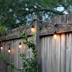 Serie de Luces LED Vintage Negro para Exterior