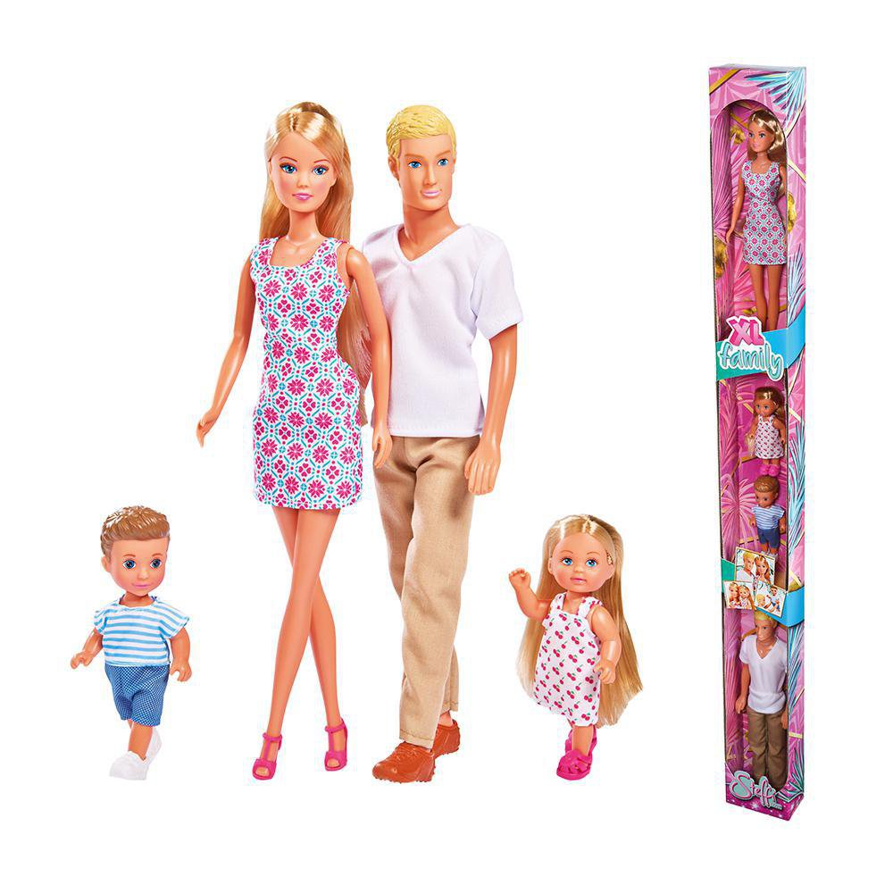 Set de Muñecos Steffi Love Familia Completa XL de 4 Piezas Set de Muñecos XL Familia Compl…