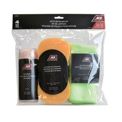 Kit de Limpieza Automotriz Limpiar y Pulir 4 Pzas - Ace