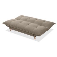 Sofá Cama Russel Beige con Apoyabrazos