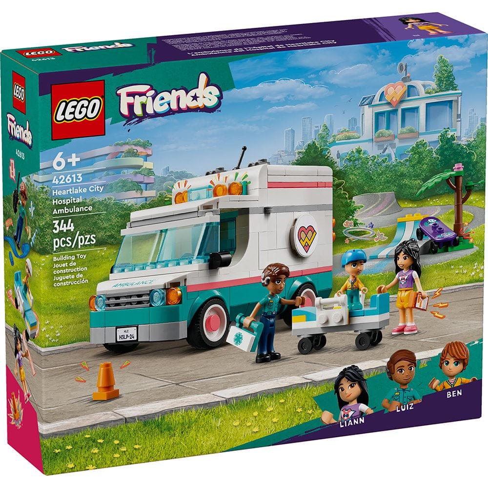 LEGO Friends Ambulancia del Hospital de Heartlake City #42613 de 344 Piezas
