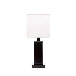 Lámpara de Mesa Regente Base Madera 1L 60 W