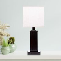 Lámpara de Mesa Regente Base Madera 1L 60 W