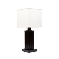 Lámpara de Mesa Regente Base Madera 1L 60 W