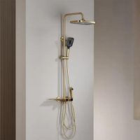 Sistema de Ducha Plana Dorado - Prymium
