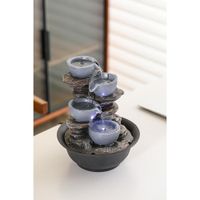 Fuente Jarras Gris con Luz Led