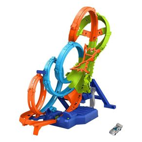Pista Vueltas y Choques Desafiantes Hot Wheels