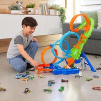 Pista Vueltas y Choques Desafiantes Hot Wheels