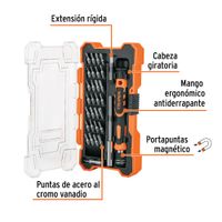 Destornillador Multipuntas 30 Pzas - Truper
