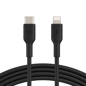 Cable Belkin USB-C a Lightning de 1 M Negro
