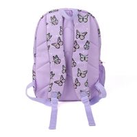 Mochila Infantil Lila con Diseño de Mariposas