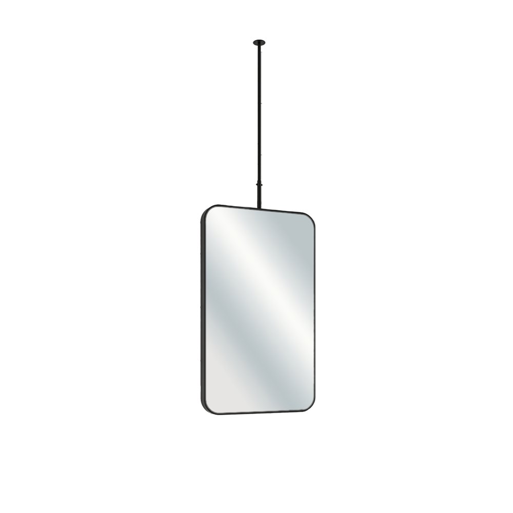 Espejo de Techo Rectangular con Marco de Aluminio 60x100 Cm